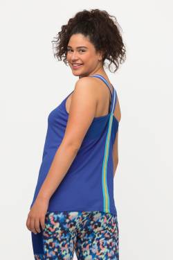 Große Größen Funktions-Top, Damen, blau, Größe: 42/44, Polyester, Ulla Popken von Ulla Popken