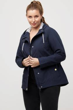 Große Größen Funktionsjacke, Damen, blau, Größe: 42/44, Polyester/Baumwolle/Synthetische Fasern, Ulla Popken von Ulla Popken