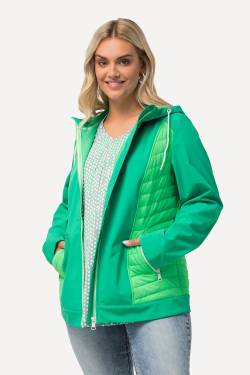 Große Größen HYPRAR Hybrid-Kapuzenjacke, Damen, türkis, Größe: 54/56, Polyester/Synthetische Fasern, Ulla Popken von Ulla Popken