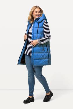 Große Größen HYPRAR Long-Steppweste, Damen, blau, Größe: 42/44, Polyester/Synthetische Fasern, Ulla Popken von Ulla Popken