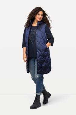 Große Größen HYPRAR Long-Steppweste, Damen, blau, Größe: 62/64, Polyester/Synthetische Fasern, Ulla Popken von Ulla Popken