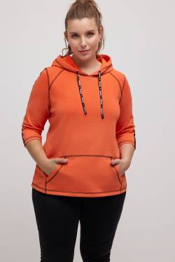 Große Größen Hoodie, Damen, orange, Größe: 42/44, Baumwolle/Polyester, Ulla Popken von Ulla Popken