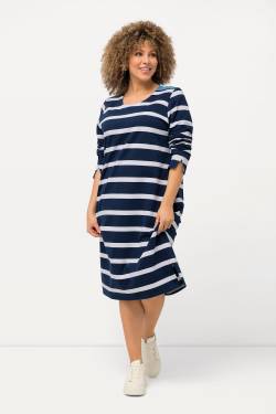 Große Größen Jersey-Midikleid, Damen, blau, Größe: 58/60, Baumwolle/Polyester, Ulla Popken von Ulla Popken