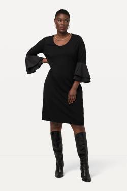 Große Größen Jersey-Midikleid, Damen, schwarz, Größe: 54/56, Viskose/Polyester, Ulla Popken von Ulla Popken