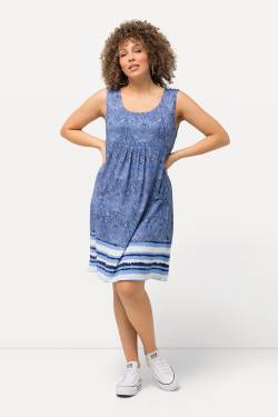 Große Größen Jersey-Minikleid, Damen, blau, Größe: 50/52, Viskose, Ulla Popken von Ulla Popken