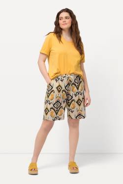 Große Größen Jersey-Shorts, Damen, gelb, Größe: 50/52, Baumwolle, Ulla Popken von Ulla Popken