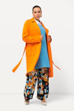 Große Größen Jersey-Trenchcoat, Damen, orange, Größe: 50/52, Synthetische Fasern/Viskose, Ulla Popken von Ulla Popken