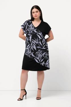 Große Größen Jerseykleid, Damen, schwarz, Größe: 46/48, Polyester/Viskose, Ulla Popken von Ulla Popken