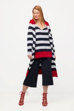 Große Größen Long-Strickjacke, Damen, rot, Größe: 54/56, Viskose/Synthetische Fasern, Ulla Popken von Ulla Popken