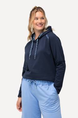 Große Größen Loungewear-Hoodie, Damen, blau, Größe: 46/48, Baumwolle/Polyester, Ulla Popken von Ulla Popken