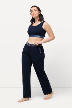 Große Größen Loungewear-Hose, Damen, blau, Größe: 42/44, Baumwolle, Ulla Popken von Ulla Popken