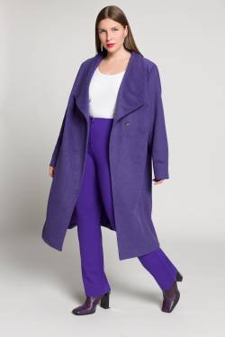 Große Größen Mantel, Damen, blau, Größe: 44, Polyester/Wolle, Ulla Popken von Ulla Popken