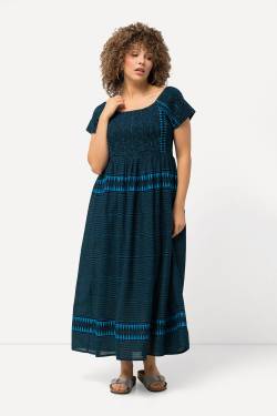 Große Größen Maxikleid, Damen, blau, Größe: 42/44, Baumwolle/Viskose, Ulla Popken von Ulla Popken