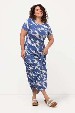 Große Größen Maxikleid, Damen, blau, Größe: 46/48, Baumwolle, Ulla Popken von Ulla Popken