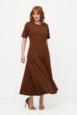 Große Größen Maxikleid, Damen, braun, Größe: 46/48, Synthetische Fasern/Elasthan, Ulla Popken von Ulla Popken