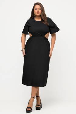 Große Größen Maxikleid, Damen, schwarz, Größe: 42/44, Baumwolle, Ulla Popken von Ulla Popken