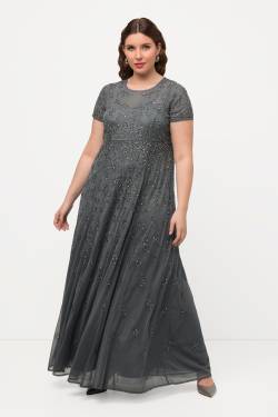 Große Größen Meshkleid, Damen, grau, Größe: 42, Polyester/Synthetische Fasern, Ulla Popken von Ulla Popken