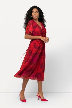 Große Größen Meshkleid, Damen, rosa, Größe: 54/56, Polyester/Elasthan, Ulla Popken von Ulla Popken