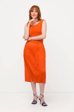 Große Größen Plissee-Kleid, Damen, orange, Größe: 42/44, Polyester, Ulla Popken von Ulla Popken