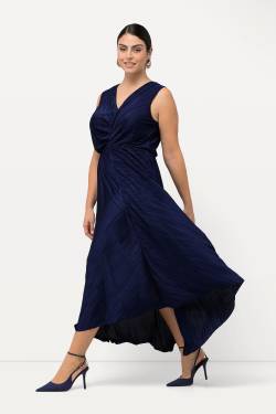 Große Größen Plissee-Maxikleid, Damen, blau, Größe: 46, Polyester, Ulla Popken von Ulla Popken