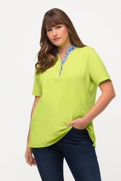 Große Größen Poloshirt, Damen, grün, Größe: 50/52, Baumwolle, Ulla Popken von Ulla Popken