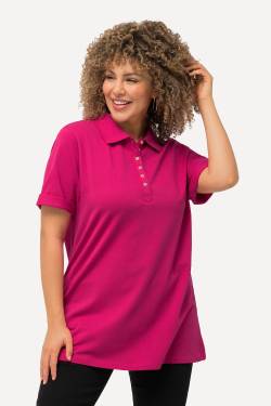 Große Größen Poloshirt, Damen, rosa, Größe: 50/52, Baumwolle, Ulla Popken von Ulla Popken