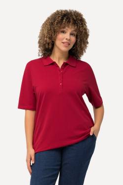 Große Größen Poloshirt, Damen, rot, Größe: 50/52, Baumwolle, Ulla Popken von Ulla Popken
