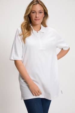 Große Größen Poloshirt, Damen, weiß, Größe: 58/60, Baumwolle, Ulla Popken von Ulla Popken