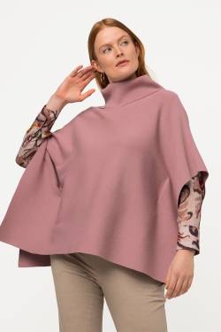 Große Größen Poncho-Pullover, Damen, rosa, Größe: 1=42-48, Viskose/Polyester, Ulla Popken von Ulla Popken