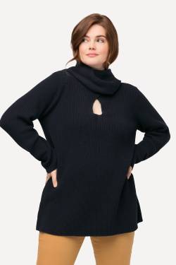 Große Größen Pullover, Damen, blau, Größe: 58/60, Baumwolle, Ulla Popken von Ulla Popken