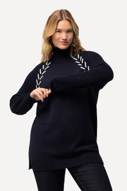 Große Größen Pullover, Damen, blau, Größe: 58/60, Baumwolle/Synthetische Fasern, Ulla Popken von Ulla Popken