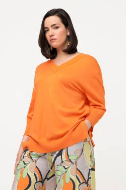 Große Größen Pullover, Damen, orange, Größe: 42/44, Viskose/Synthetische Fasern, Ulla Popken von Ulla Popken
