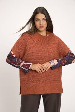 Große Größen Pullover, Damen, rot, Größe: 42/44, Synthetische Fasern/Polyester, Ulla Popken von Ulla Popken
