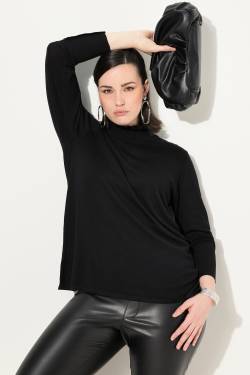 Große Größen Pullover, Damen, schwarz, Größe: 54/56, Viskose/Polyester, Ulla Popken von Ulla Popken