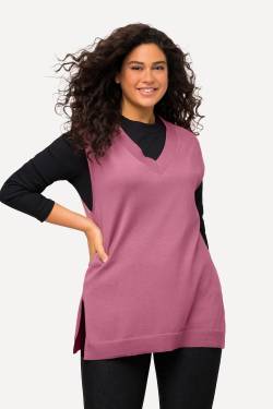 Große Größen Pullunder, Damen, rosa, Größe: 50/52, Viskose/Polyester, Ulla Popken von Ulla Popken