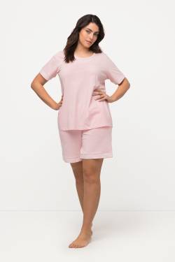 Große Größen Pyjama, Damen, rosa, Größe: 46/48, Baumwolle/Polyester, Ulla Popken von Ulla Popken