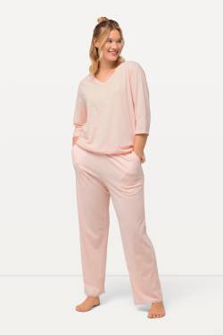 Große Größen Pyjama, Damen, rosa, Größe: 50/52, Baumwolle, Ulla Popken von Ulla Popken