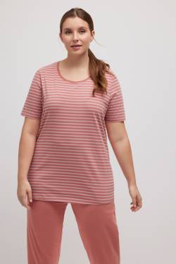 Große Größen Pyjamashirt, Damen, rot, Größe: 46/48, Baumwolle, Ulla Popken von Ulla Popken