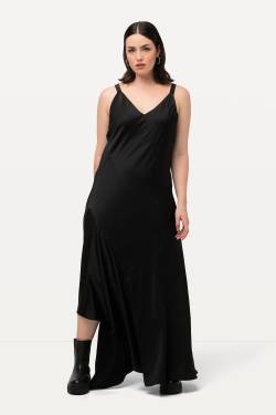 Große Größen Satin-Maxikleid, Damen, schwarz, Größe: 42/44, Polyester, Ulla Popken von Ulla Popken