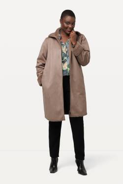 Große Größen Shearling-Mantel, Damen, beige, Größe: 42/44, Polyester, Ulla Popken von Ulla Popken