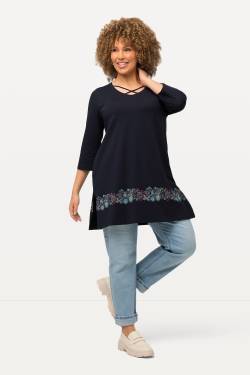 Große Größen Shirt, Damen, blau, Größe: 46/48, Baumwolle, Ulla Popken von Ulla Popken