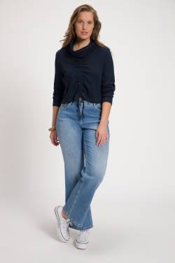 Große Größen Shirt, Damen, blau, Größe: 54/56, Baumwolle, Ulla Popken von Ulla Popken