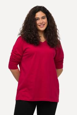 Große Größen Shirt, Damen, rot, Größe: 42/44, Baumwolle, Ulla Popken von Ulla Popken