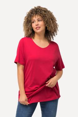 Große Größen Shirt, Damen, rot, Größe: 42/44, Baumwolle, Ulla Popken von Ulla Popken