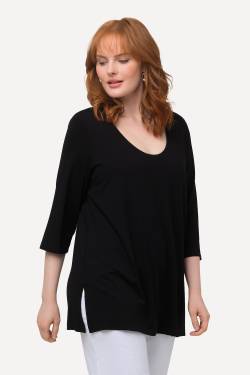 Große Größen Shirt, Damen, schwarz, Größe: 46/48, Viskose, Ulla Popken von Ulla Popken