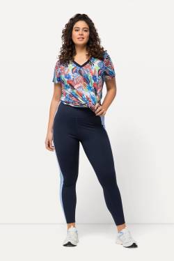 Große Größen Sport-Leggings, Damen, blau, Größe: 42/44, Polyester/Elasthan, Ulla Popken von Ulla Popken