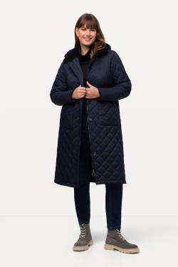 Große Größen Steppmantel, Damen, blau, Größe: 42/44, Polyester/Synthetische Fasern, Ulla Popken von Ulla Popken