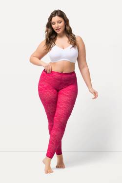 Große Größen Strumpf-Leggings, Damen, rosa, Größe: 54/56, Synthetische Fasern/Elasthan, Ulla Popken von Ulla Popken