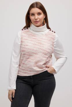 Große Größen Sweat-Pullunder, Damen, rot, Größe: 42/44, Baumwolle, Ulla Popken von Ulla Popken