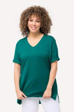 Große Größen T-Shirt, Damen, grün, Größe: 50/52, Baumwolle, Ulla Popken von Ulla Popken